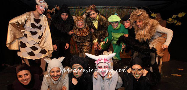 Çevre Çocuk Tiyatrosu La Fontaine orman mahkemesinde