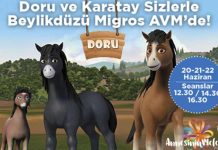 Beylikdüzü Migros AVM Sahnesinde Sevilen Karakter Doru ve Karatay çocukları bekliyor