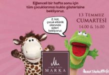 Kukla tiyatrosu çocuklarla Marka AVM’de buluşuyor