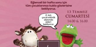 Kukla tiyatrosu çocuklarla Marka AVM’de buluşuyor