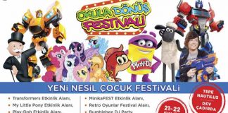 Okula Dönüş Festivali 21 – 22 Eylül tarihlerinde Tepe Nautilus’a geliyor.