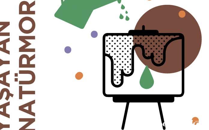 Çocuklar aileleriyle birlikte İstanbul Modern'de yaşayan sanat eserleri yapıyor