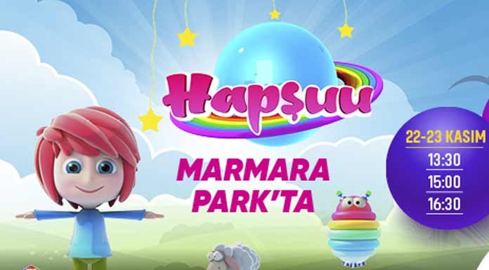 TRT Çocuk’un sevilen çizgi filmlerinden Hapşuu, 22-23 Kasım tarihlerinde tiyatro oyunuyla Marmara Park Alışveriş Merkezi’nde çocukları bekliyor.