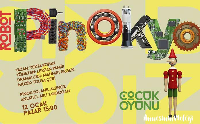 İş Sanat’ın yeni çocuk oyunu Robot Pinokyo bu hafta sonu sahnede! İş Sanat’ın yeni çocuk oyunu Robot Pinokyo bu hafta sonu sahnede!