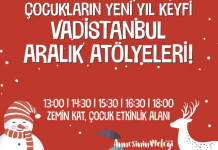 Kozalak süsleme atölyesinden yılbaşı temalı çerçevesi atölyesine, yılbaşı gecesi takabilecekleri şapka ve taç atölyesine kadar birbirinden renkli ve eğlenceli aktiviteler Aralık ayı boyunca her hafta sonu Vadistanbul’da