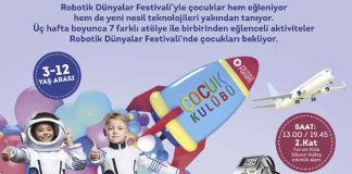 Robotik Dünyalar Festivali’yle çocuklar hem eğleniyor hem de yeni nesil teknolojileri yakından tanıyor. Üç hafta boyunca 7 farklı atölye ile birbirinden eğlenceli aktiviteler Robotik Dünyalar Festivali’nde çocukları bekliyor.