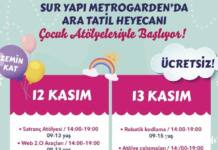 Metrogarden ara tatil etkinlikleri başlıyor Çocuklar eğlenceye doyacak Metrogarden’ın minik ziyaretçileri, bu ara tatilde de doyasıya eğlenecek.