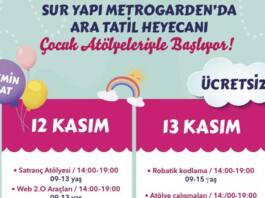 Metrogarden ara tatil etkinlikleri başlıyor Çocuklar eğlenceye doyacak Metrogarden’ın minik ziyaretçileri, bu ara tatilde de doyasıya eğlenecek.