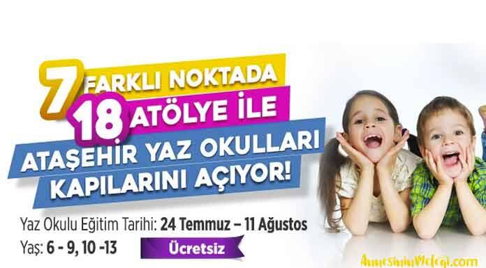 7 Farklı Noktada 18 Atölye ile Ataşehir Belediyesi 2023 Yaz Okulları Atölye Programları başlıyor Sanat, spor ve bilim dolu Yaz Okulları Atölye Programlarına kayıtlar başladı!