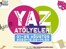 Kadıköy Belediyesi Gençlik Sanat Merkezi 2023 Yaz Atölyeleri başlıyor Kadıköy Belediyesi Gençlik Sanat Merkezi 2023 Yaz Atölyeleri sizleri bekliyor