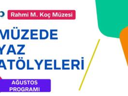 Rahmi M. Koç Müzesi Yaz Atölyeleri Ağustos Ayında da Çocuklara Keyifli Maceralar Yaşatıyor Rahmi M. Koç Müzesi’nde gerçekleştirilen sanat ve bilim atölyeleri, Ağustos ayı boyunca farklı deneyimler sunmaya devam ediyor. Müzenin eşsiz atmosferinde uzman eğitmenleri rehberliğinde gerçekleştirilen atölye çalışmalarında farklı deneyimler yaşayan çocuklar bilim ve sanat dünyasına adım atıyor.
